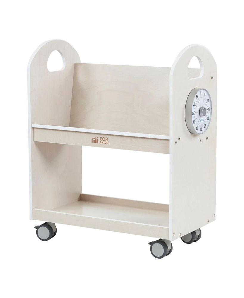 ECR4Kids Mobile Book Cart with Countdown Timer