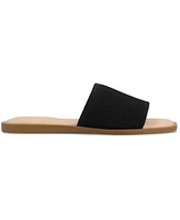 Journee Collection Women's Prisilla Single Band Slide Flat Sandals