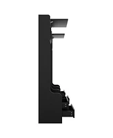 4-in-1 Hall Tree: Coat Rack, Bench, Storage, & Hooks - Black