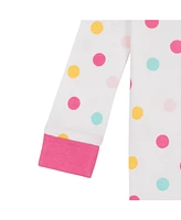 Gerber Baby Girls 2-Pack Snug Fit Footed Cotton Pajamas, Love, 0-3 Months