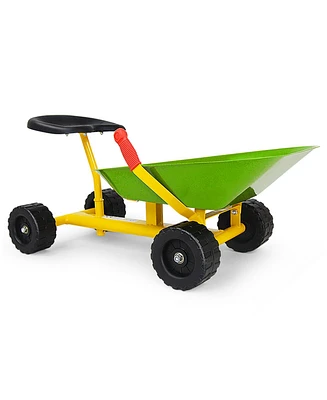 8 Inch Heavy Duty Kids Ride-on Sand Dumper with 4 Wheels