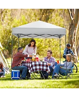 6.6 x 6.6 Feet Outdoor Pop-up Canopy Tent with Upf 50+ Sun Protection