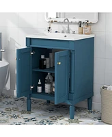 24'' Bathroom Vanity with Sink & Storage