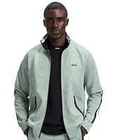 Boss by Hugo Men's Circle-Jacquard Zip-Up Sweatshirt