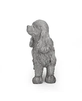 Dog Statue Bench - Garden Accent Seating