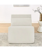 Beige Memory Foam Bean Bag Chair