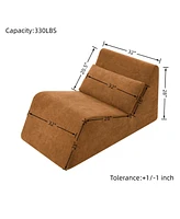 Orange Memory Foam Bean Bag Chair