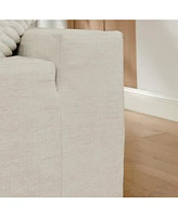 142" Cloud Sectional Sofa with Chaise, U-Shaped, Beige
