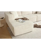 Sectional Sofa Beige Left