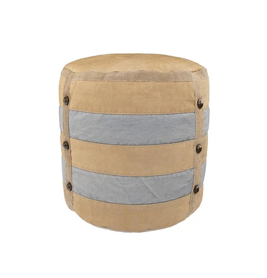 Chic Cotton Ottoman for Modern Home Furniture and Decor