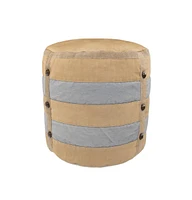 Chic Cotton Ottoman for Modern Home Furniture and Decor