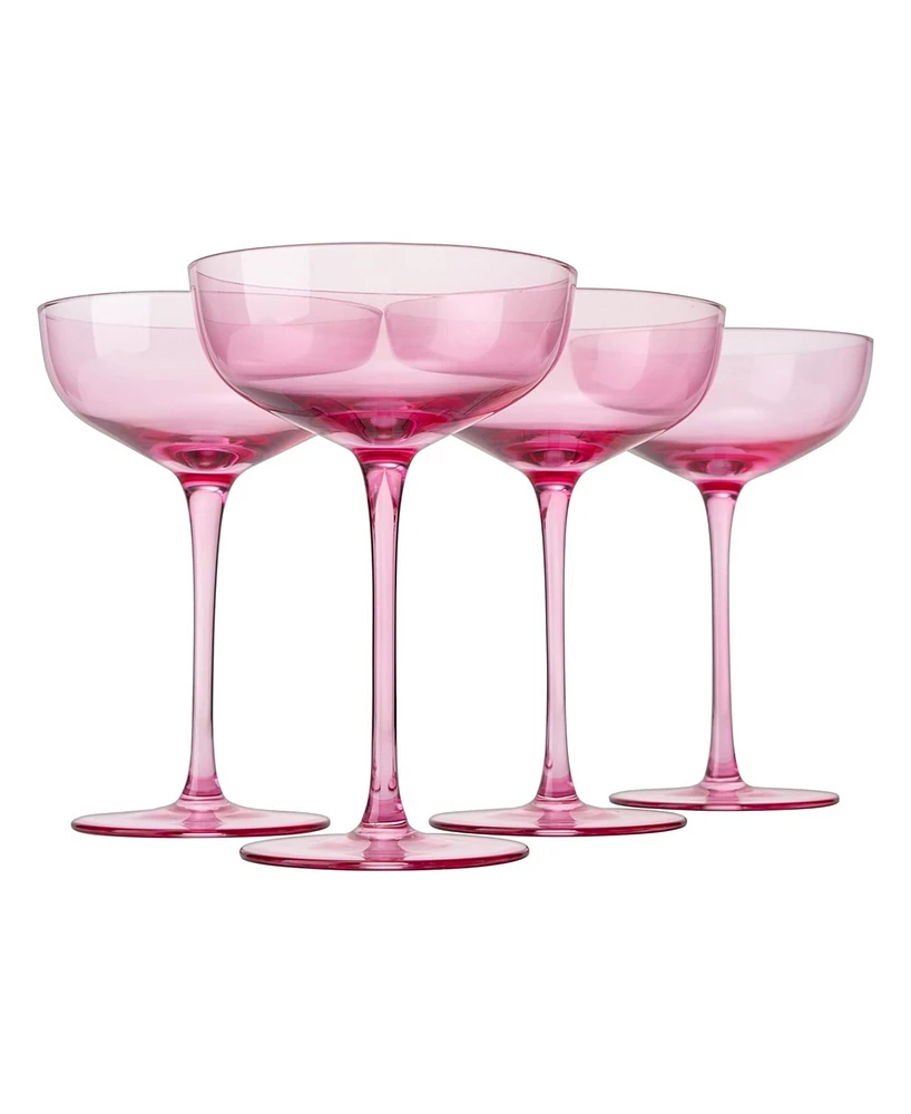 The Wine Savant Classic Coupe Glasses, Set of 4