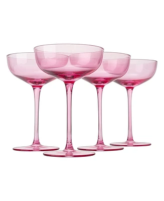 The Wine Savant Classic Coupe Glasses, Set of 4