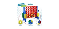 Giantville Giant 4-in-a-Row Connect Game with Storage Bag - 4ft Wide x 3.5ft Tall - Jumbo Outdoor/Indoor Activity for Kids & Adults