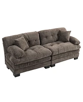 Chenille Sectional Sofa Sleeper
