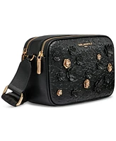 Karl Lagerfeld Paris Maybelle Crossbody with Floral Pins