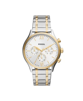 Fossil Men's Fenmore Multifunction Two-Tone Bracelet Watch, 44mm