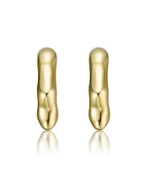Dripping Hoop Earrings White Gold Plated or 14K