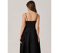 Astr the Label Women's Linen Drop-Waist Dress