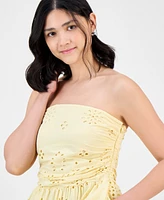 And Now This Women's Eyelet Tube Mini Dress, Exclusively at Macy's