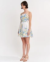 En Saison Women's Julia Printed Sleeveless Mini Dress