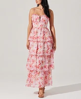 Astr the Label Women's Vonessa Ruffled Tiered Maxi Dress