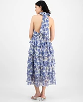 En Saison Women's Odessa Printed Tiered Maxi Dress