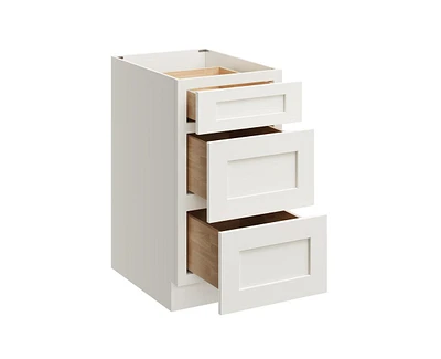 Casainc W18" X H34.5" D24" Kitchen Cabinet Floor Base With 3 Drawers