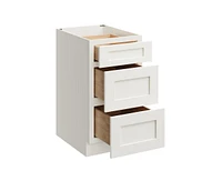 Casainc W18" X H34.5" D24" Kitchen Cabinet Floor Base With 3 Drawers