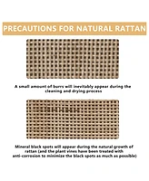 43.31"6-Drawers Rattan Storage Cabinet Rattan Drawer,for Bedroom,Living Room,White