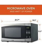 1.6 Cu. Ft. Counter Top Microwave, Stainless Steel