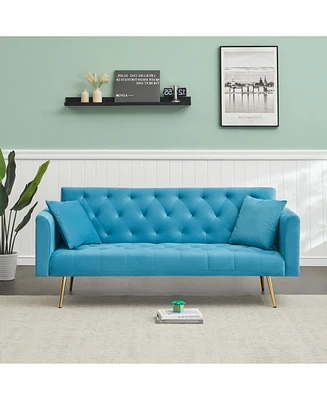 71" Convertible Double Folding Living Room Sofa Bed
