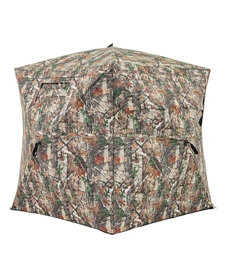 360° One Way See Through Hunting Blind Ground Blind with Portable Carrying Bag
