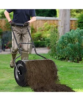 24-Inch Peat Moss Spreader with Upgrade Side Latches and U-shape Handle