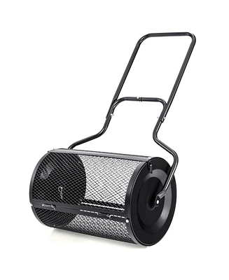 24-Inch Peat Moss Spreader with Upgrade Side Latches and U-shape Handle