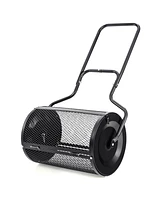 24-Inch Peat Moss Spreader with Upgrade Side Latches and U-shape Handle
