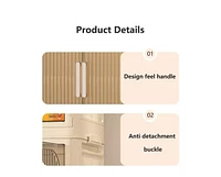 19.69" Side Wide Folding Storage Cabinet, 3 Tiers,19.69" 11.81" 31.1", Collapsible Storage Bins with Magnetic Door, Plastic Storag