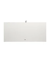 Led Strip Light Glass Display Cabinet, White
