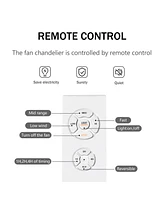 18" Caged Ceiling Fan with Remote, Timer (3 Speeds)