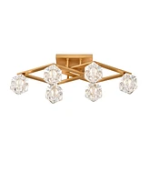 6-Light Crystal Dining Room Ceiling Lamp (Bulbs Included)