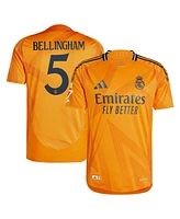 Adidas Men's Jude Bellingham Orange Real Madrid 2024/25 Away Authentic Jersey