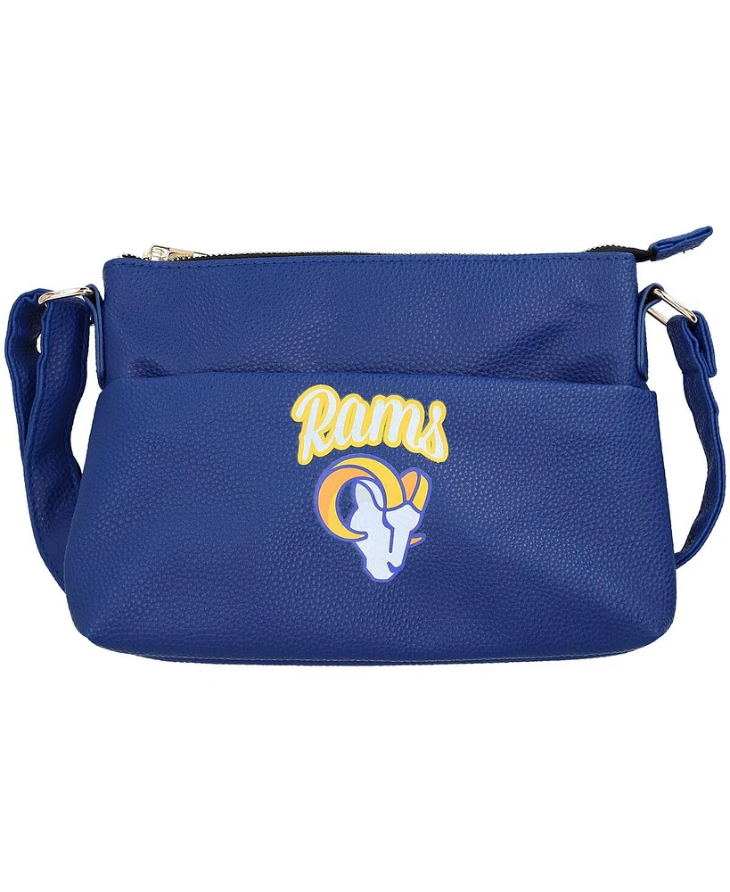 Foco Women's Los Angeles Rams Logo Script Crossbody Handbag