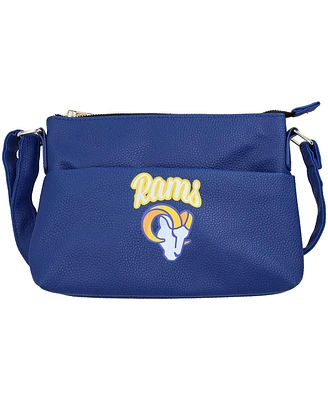 Foco Women's Los Angeles Rams Logo Script Crossbody Handbag