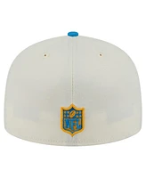 New Era Men's White/Powder Blue Los Angeles Chargers Main 59FIFTY Fitted Hat