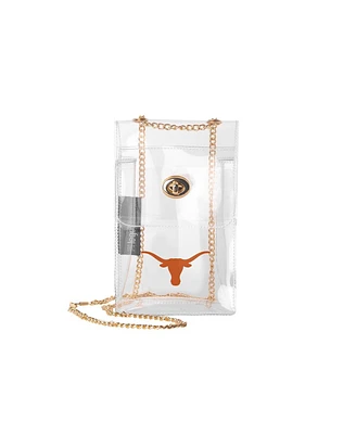 Logo Brands Texas Longhorns Clear Essential Crossbody Purse
