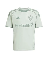 Adidas Big Boys and Girls Light Green La Galaxy 2025 One Planet Pre-Match Jersey