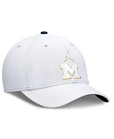 Jordan Men's White Michigan Wolverines Rise Flex Hat