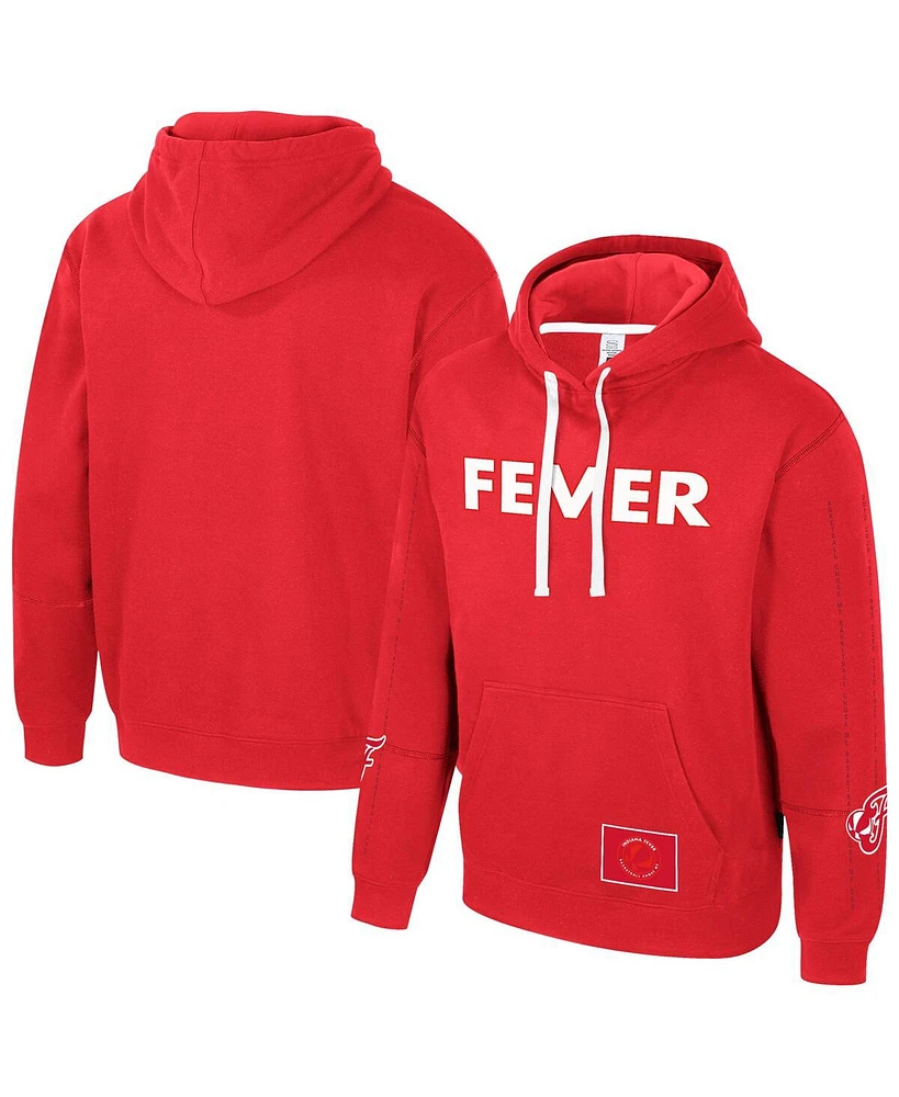 Stadium Essentials Men's and Women's Red Indiana Fever City Star Rebel Edition Pullover Hoodie