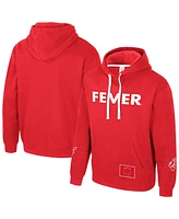 Stadium Essentials Men's and Women's Red Indiana Fever City Star Rebel Edition Pullover Hoodie