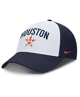 Nike Men's White/Navy Houston Astros Club Performance Adjustable Hat